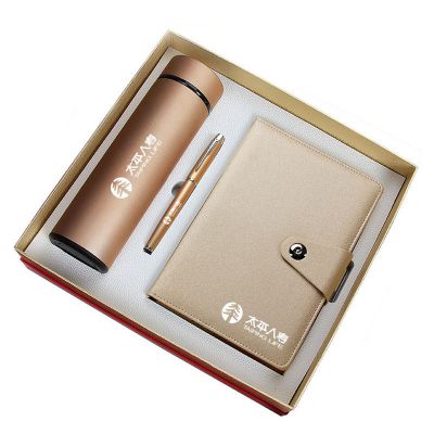 450ml保溫杯+A5搭扣筆記本+簽字筆組合套裝